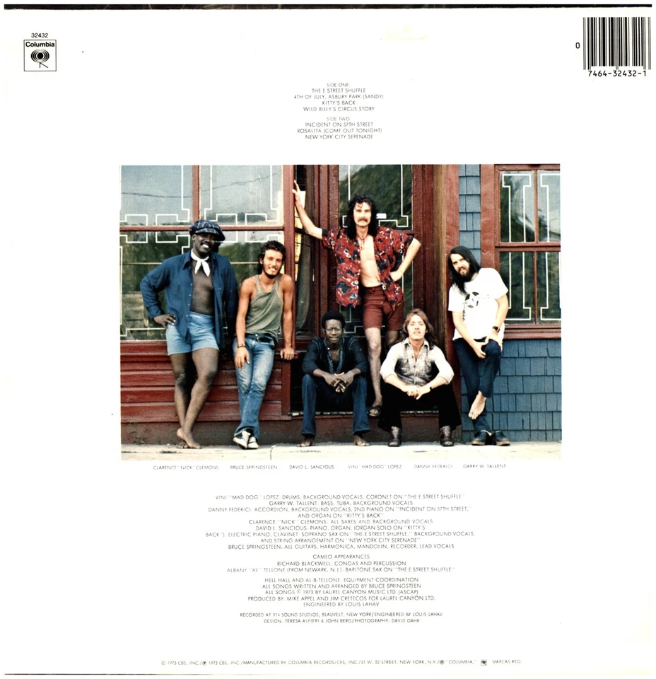 BRUCE SPRINGSTEEN The Wild, The Innocent & E Street COLUMBIA STEREO VINYL RECORD - Image 4 of 4