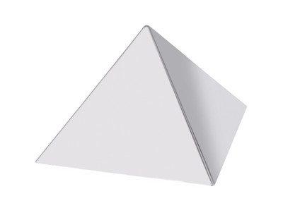 Backform Dessertform Kuchenform Edelstahl PYRAMIDE 15x15x10cm Lebensmittelecht