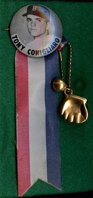 1965 PM10 Pin of Tony Conigliaro with Fob and Ribbon
