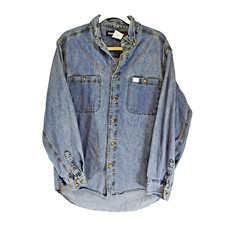 Wrangler Riggs Workwear Mens L Shirt Long Sleeve Button