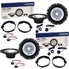 Set 8 Lautsprecher ALPINE Vorne Hinten für Mercedes Klasse A W176 Set 8 Lautsprecher ALPINE Vorne Hinten für Mercedes Klasse A W176