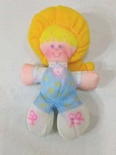 Vintage 1980s Fisher Price Smooshees Cuddlers Jenny Soft Plush Doll 1988 Toy