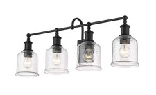 Bryant 4-Light Bathroom Vanity Light In Matte Black