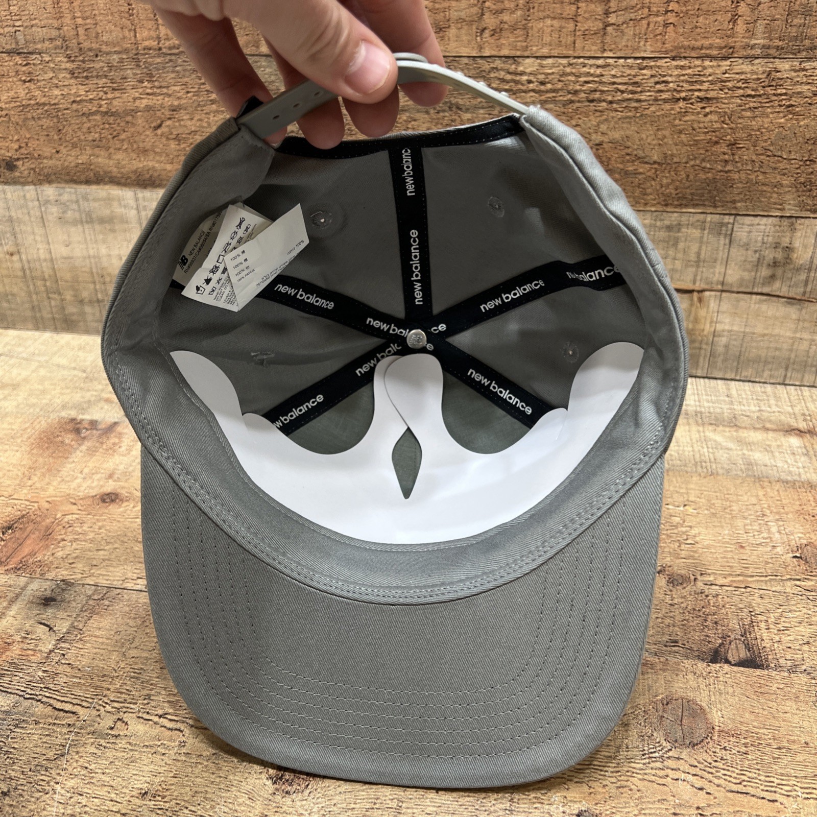 New Balance 6 Panel A Frame Flat Bill Snapback Hat One Size NWT!