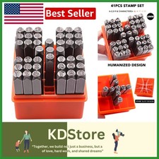 41-Piece Metal Letter  Number Stamping Kit for DIY Jewelry  Crafts