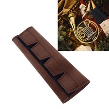 Brown Leather French Horn Hand Guard Anti-Slip Protector/Handle Wrap