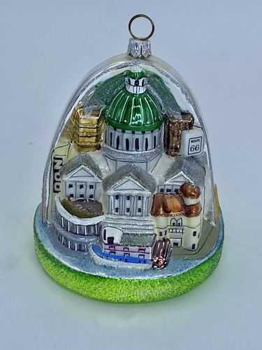 St. Louis Worlds Fair Arch Missouri Christmas Ornament Glass Route 66 Poland 4” - Picture 4 of 5