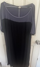 We The Free People Dress Women's Size M Bandwagon Colorblock Hi Low Hem Slit