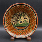 Signed Jose Bernabe Tonala Petatillo Marsh Birds Bowl 6.75" Mexico — photo 1
