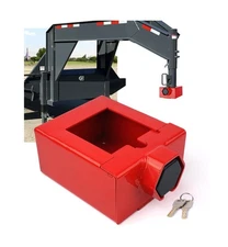 Patent-Designed Gooseneck Trailer Lock - Fit Most 7-Inch Bottom Plate Coupler...