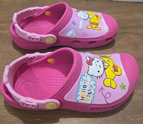Crocs Hello Kitty Flugzeug Clogs Größe C 12/13 - Bild 5 von 7
