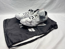 Under Armour Kick Distance 4 Track Spikes Men Size 9.5 302560-100 White Black