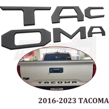For 2016-2023 TACOMA Rear Tailgate Insert Letter Emblem Black Nameplate 3D Badge