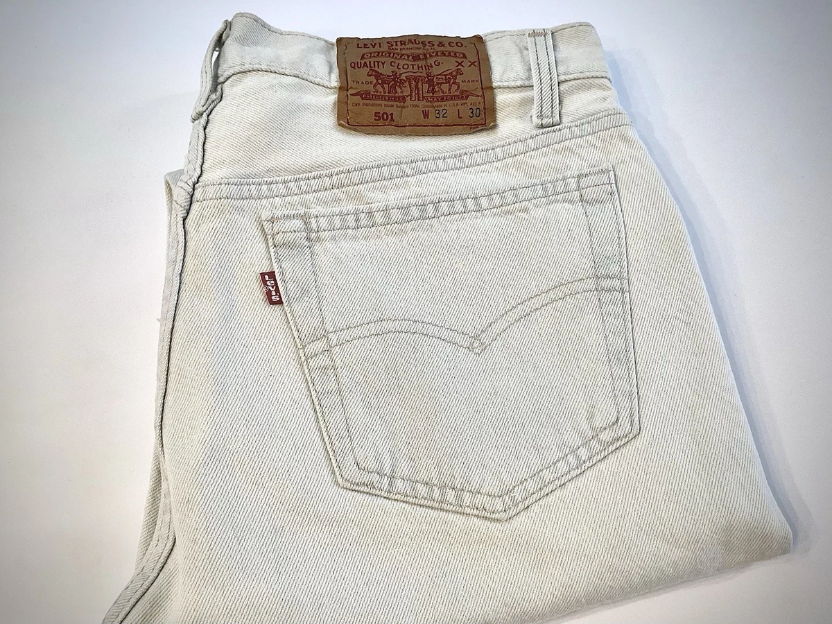 80s vintage Levi's501 white size32×30 Levi's 501 White Jeans for Men for sale - eBay