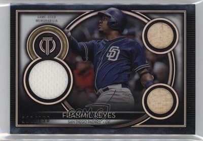 2020 Topps Tribute Triple Relics 112/150 Franmil Reyes #TTR-FR hg6
