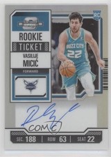 2023-24 Panini Contenders Optic Rookie Ticket Vasilije Micic #108 Auto 1i3m