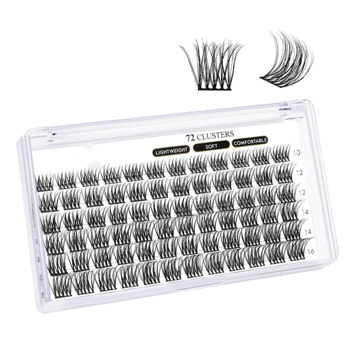Lash Clusters B11 D Curl 10-16MIX DIY Lash Extensions 72 Clusters Lashes C D Cur - Picture 8 of 8