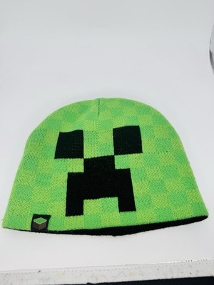 Minecraft JINX Green Creeper Knit Beanie Acrylic Winter Hat Cap Youth