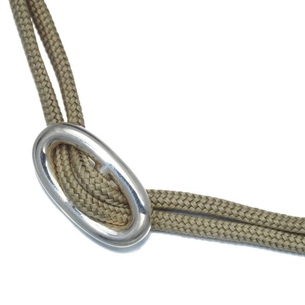 Auténtico Collar HERMES Chaine d'ancre Plata 925/Cordón Foto 2 de 4