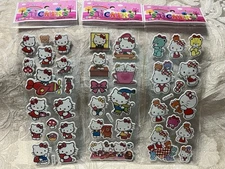Retro Vintage Look Hello Kitty 3D Puffy Stickers 3 sets