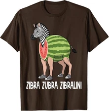 Italian Brainrot Characters Zibra Zubra Zibralini Unisex T-Shirt