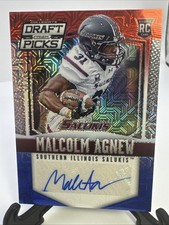 2015 Collegiate Draft Prizm Red White Blue Mojo Malcolm Agnew Rookie Auto 20/25
