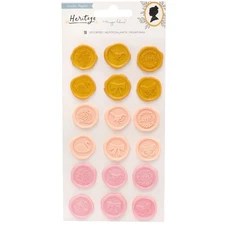 Maggie Holmes Heritage Plastic Puffy Stickers 18/Pkg- - 3 Pack