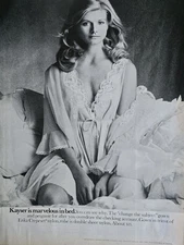 1970 Kayser Womens Gown Peignoir Marvelous in bed vintage  ad