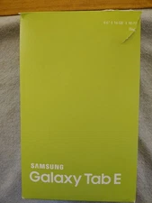 Used As-is/For Parts Samsung Galaxy Tab E 9.6 Inch Black Tablet With Box Bundle