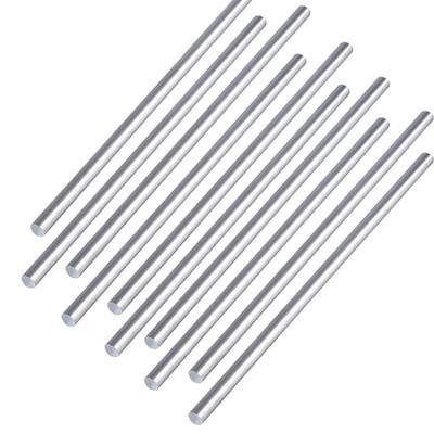 10 Pieces 1/4'' Aluminum 6061 round Rod 16'' Long Solid T6511 Extruded Lathe Stock