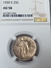 1920 S STANDING LIBERTY QUARTER  NGC AU58  CHOICE