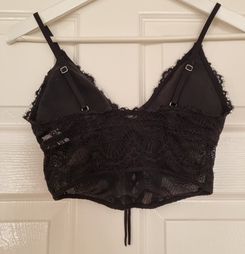 Hollister Lace corset top UK size XS black - Picture 2 of 2