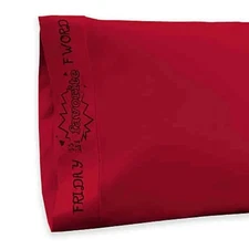 New Friday is my Favorite F Word Red standard pillowcase in jersey fabric