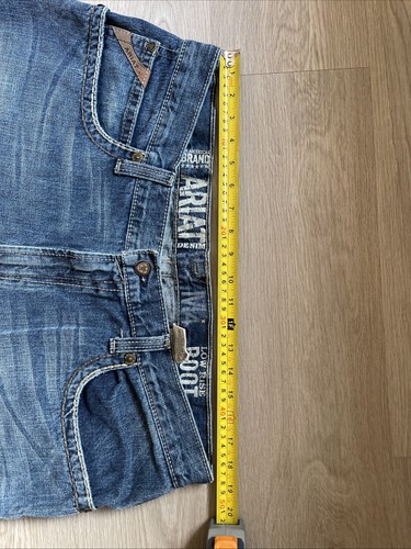 Ariat M4 Low Rise Boot Cut Work Jeans Denim Pants Mens Size 36x31 Medium Wash B1 - Picture 11 of 15