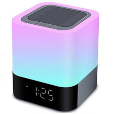 Night Lights Bluetooth Speaker, Alarm Clock Wireless Bluetooth Speakers,Touch...