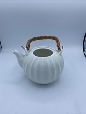 Japanese Bone China teapot With Bamboo Handle. NO LID