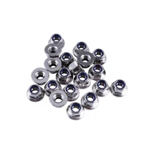 M4 M5 M6 M8 M10 Flange Stop Lock Nut Nylon Insert Stainless DIN 6926 10/30PCS