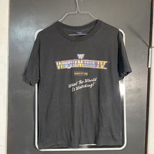 WWF Wrestlemania IV Single Stitch Faded Black T Shirt Vtg 80s 1988 Sz S