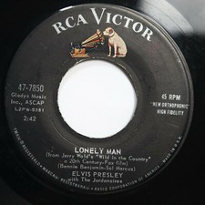 ELVIS PRESLEY - LONELY MAN / SURRENDER - ROCK 45