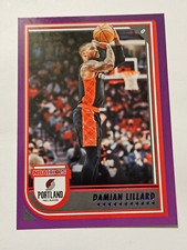Damian Lillard - 2022-23 NBA Hoops Purple Insert Card