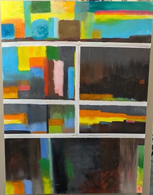 A Timeline of Emotion. An Original Abstract Oil Painting, Signed by the Artist 