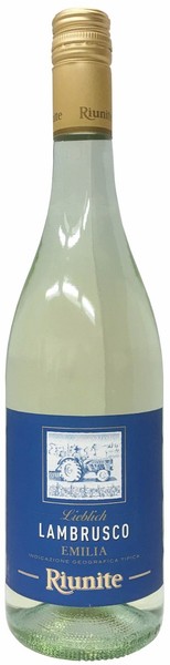 (9,20€/L) Lambrusco Bianco Cantine Riunite 0,75L Perlwein Weiß Süß 7,5%Vol-image