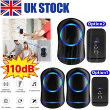 Wireless Door Bells Waterproof 1000ft Long Range Plug in Home Cordless Doorbell
