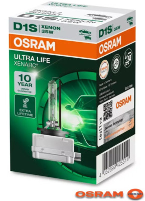 Osram D1S Xenarc 66140ULT Ultra Life Extra Long Life 35W 85V Xenon 10 YEAR