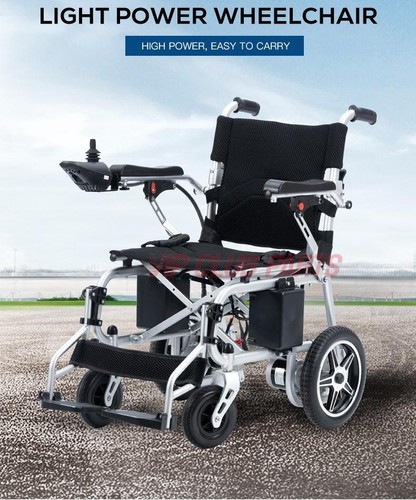 Lightweight Folding Electric Wheelchair Carbon Steel Powerchair 2x battery 31kg - Picture 11 of 20