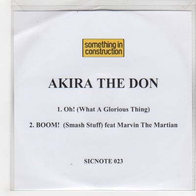 (GH8) Akira The Don, Oh! (What A Glorious Thing) - 2006 DJ CD