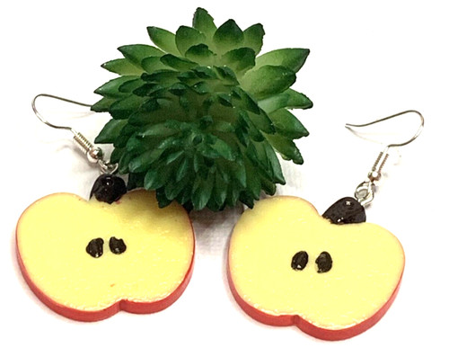 Apple Earring, Teacher Earring, Educator, Food Earring, Fruit Earring, Gift Idea