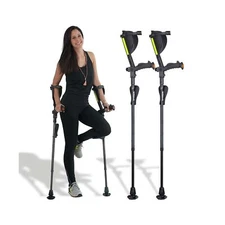 Ergobaum 7G by Ergoactives. 1 Pair (2 Units) of Ergonomic Forearm Crutches - ...