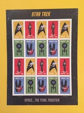 USPS - STAR TREK - FOREVER Sheet of 20 STAMPS 50th ANNIV MNH (474004) FREE SHIP