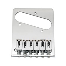 Chrome 6 Saddles Guitar Bridge Plate Sets for Tele Telecaster TL Replace